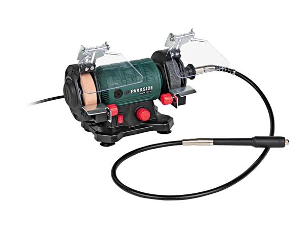 Double Bench Grinder with Flexible Drive Shaft