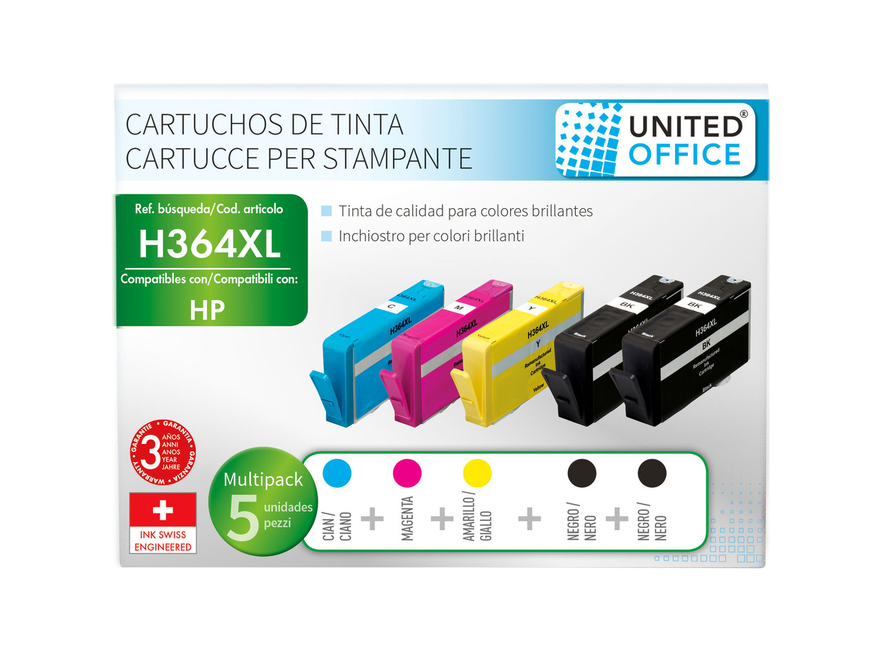 Cartucce Multipack per stampanti Epson o HP