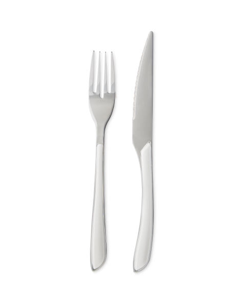 Crofton Premium Grey Cutlery Set