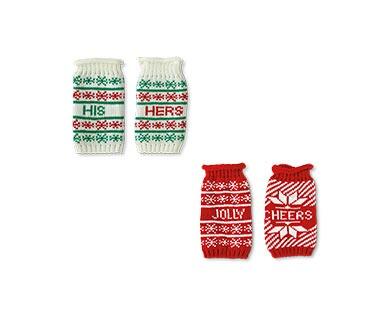 Merry Moments 2-Pack Ugly Sweater Beer/Slim Can Covers