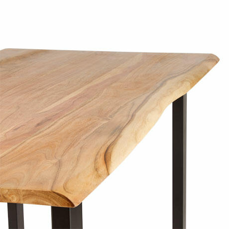 Holztisch mit echter Baumkante ca. 180 x 90 cm1