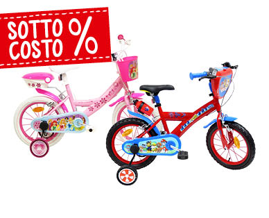 DISNEY PRINCESS/PAW PATROL Bicicletta per bambini 14"