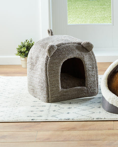 Brown Cat Bed With Ears