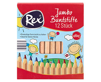 Rex(R) 12 Jumbo Buntstifte
