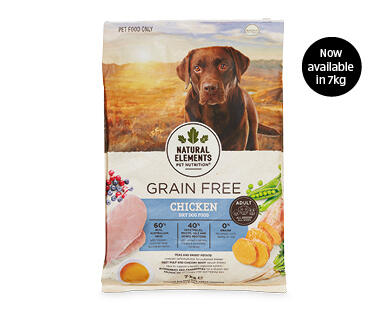Natural Grain Free Dry Dog Food 7kg - Chicken