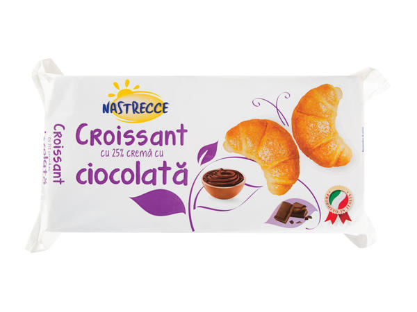 Croissant cu cremă de ciocolată