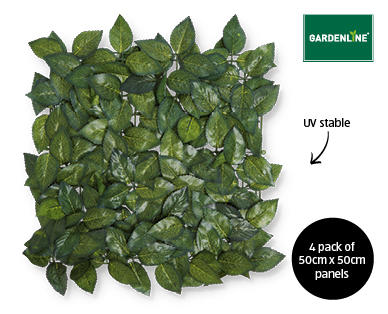 Garden Wall Leaf Trellis Tiles 4pk