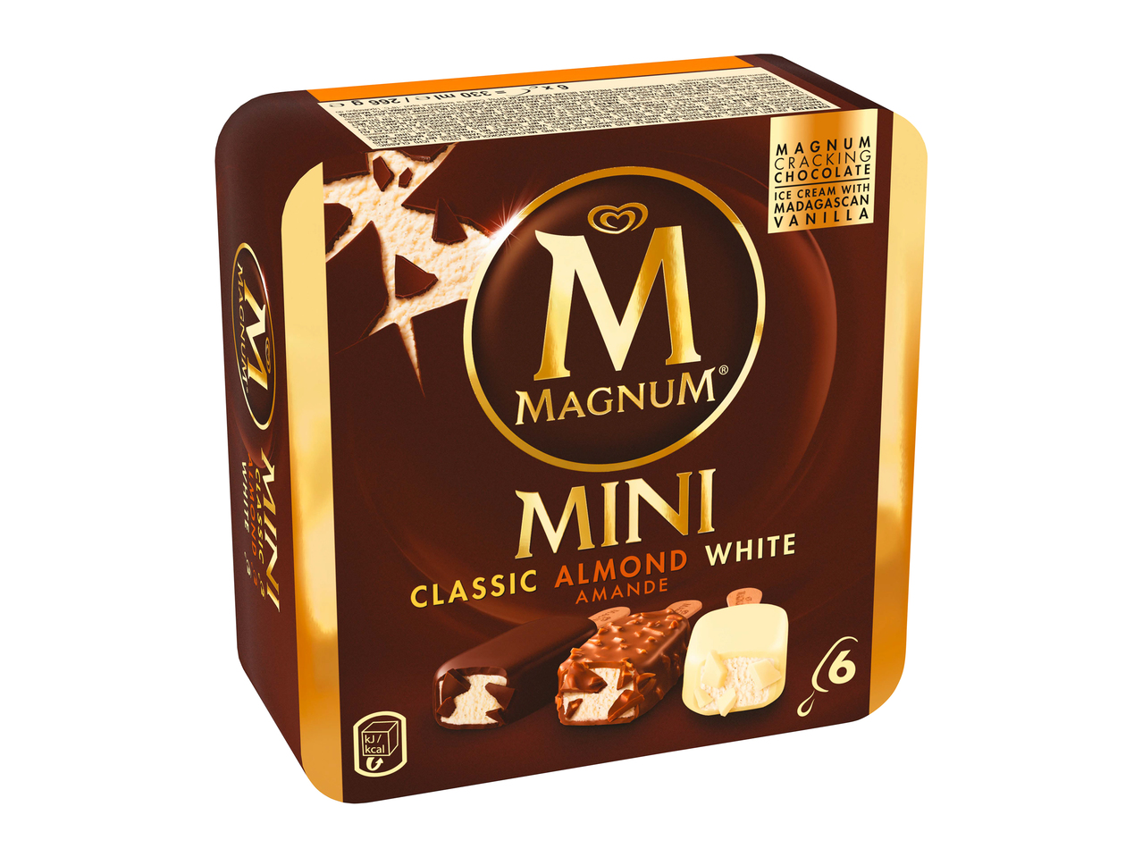 Magnum Mini Classic, Almond, White