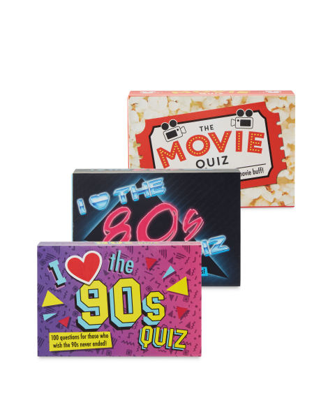 80s/90s/Movie Quiz Bundle 3 Pack