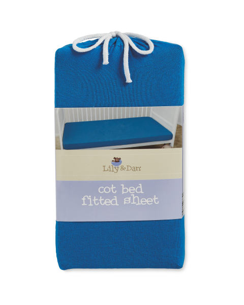 Blue Cot Bed Fitted Sheet