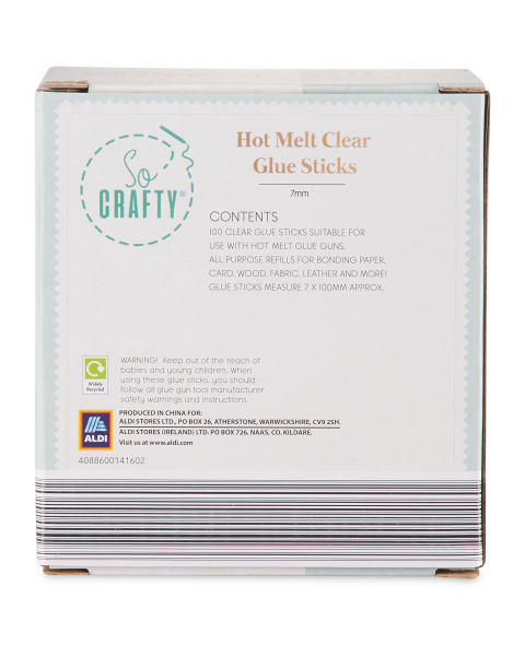 100 Pack Clear Glue Sticks