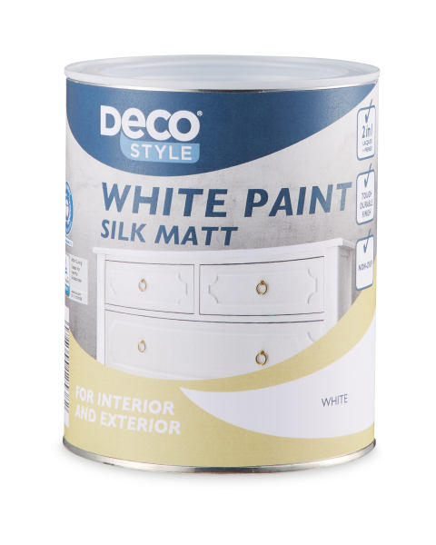 Deco Style Matt White Acrylic Paint