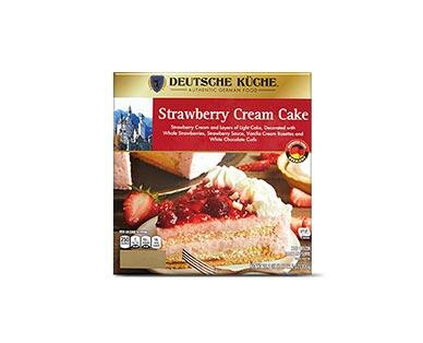 Deutsche Küche German Cream Cake Chocolate or Strawberry