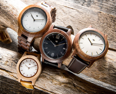 SEMPRE Holz-Armbanduhr