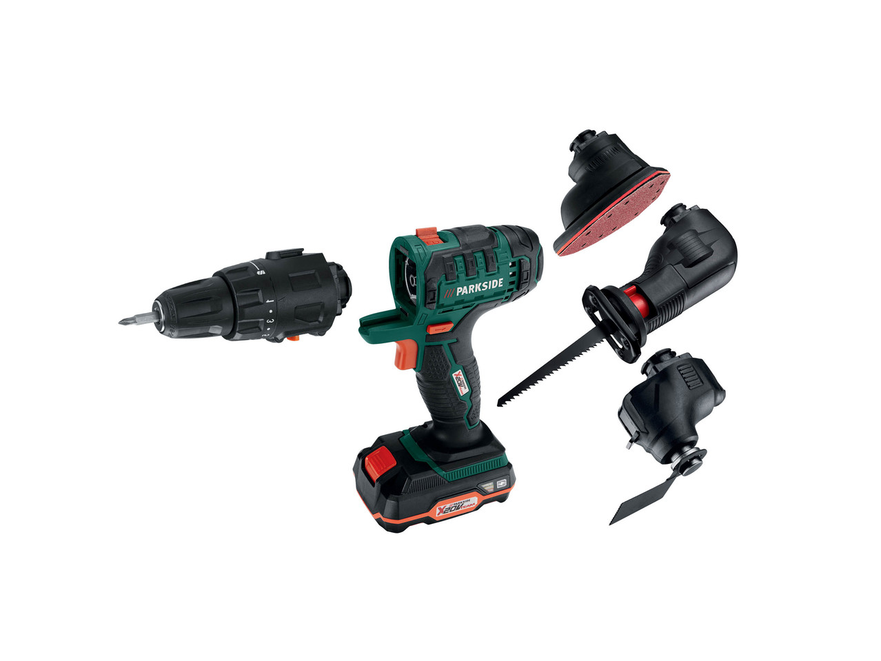 PARKSIDE 20V Li-Ion 4-in-1 Cordless Combination Tool