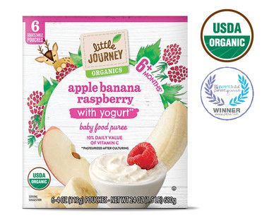 Little Journey Organic Apple Banana Raspberry Yogurt