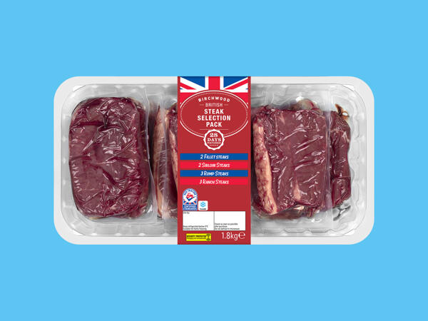 Birchwood British Beef 10 Steak Selection Pack