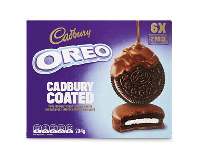 Cadbury Chocolate Covered Oreos 204g, Choc Centre Cookies 156g or Milk Chocolate Fingers 114g