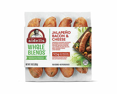 Aidells Whole Blends Chicken Sausage- Jalapeno Bacon/ Margherita
