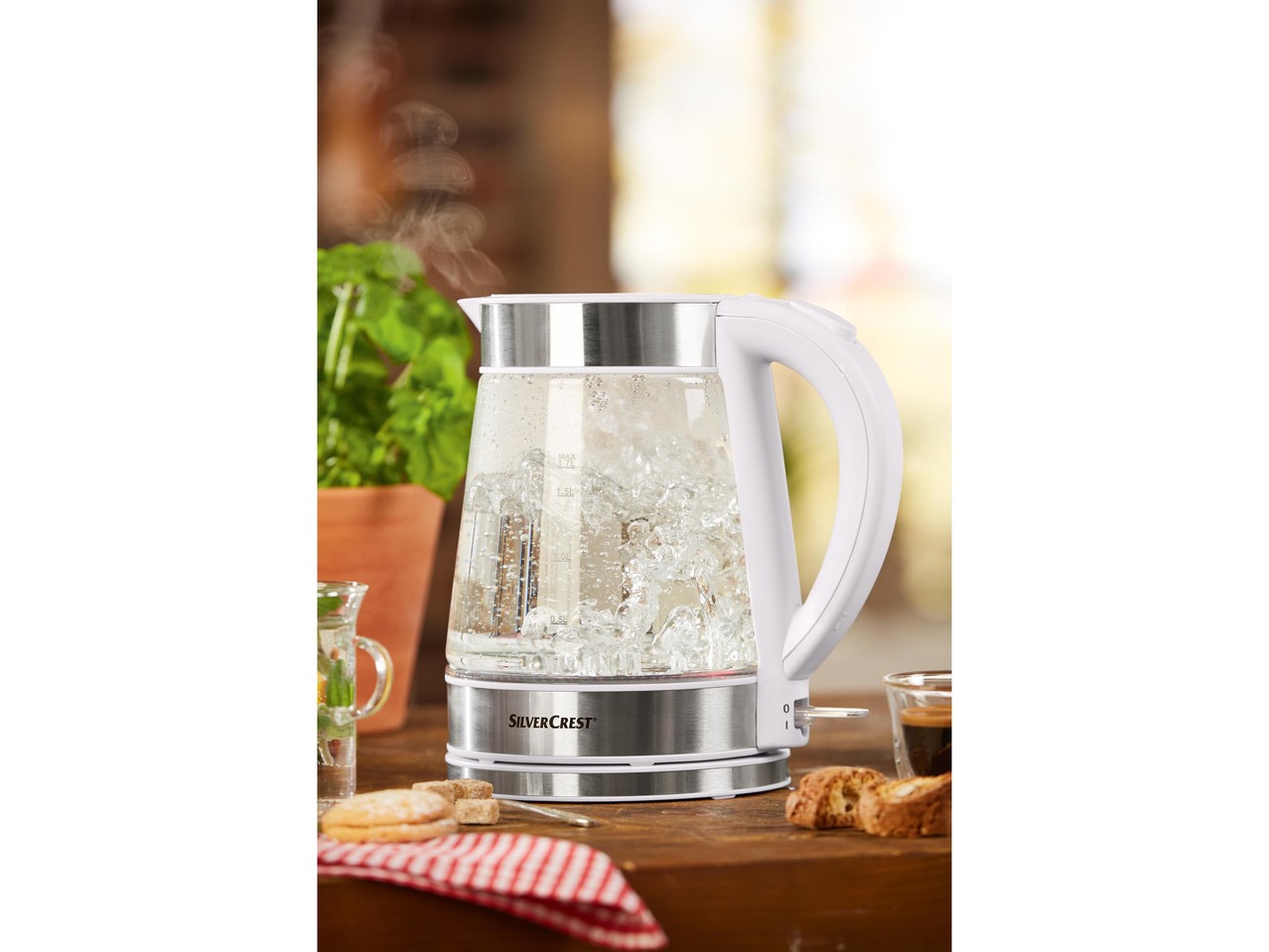 Glass electric Kettle with LED light