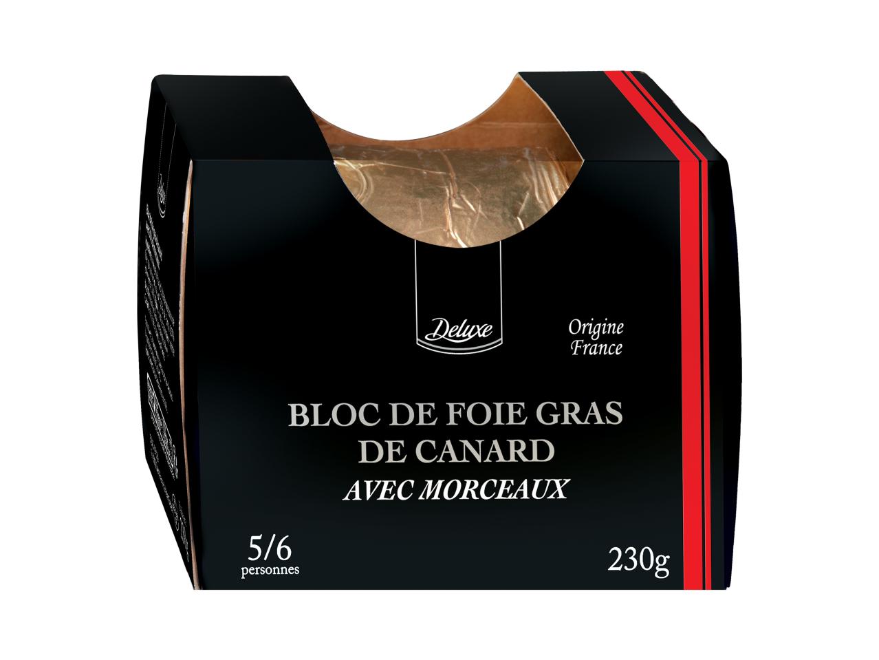 Bloc de foie gras de canard 30 % de morceaux1