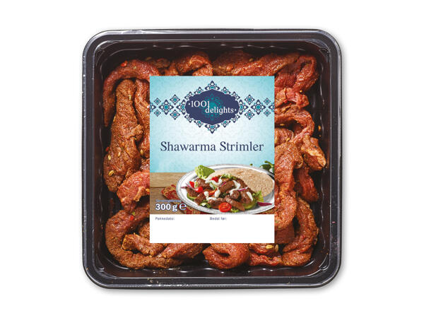 Shawarma-strimler