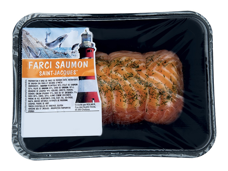 Farci de saumon aux Saint-Jacques