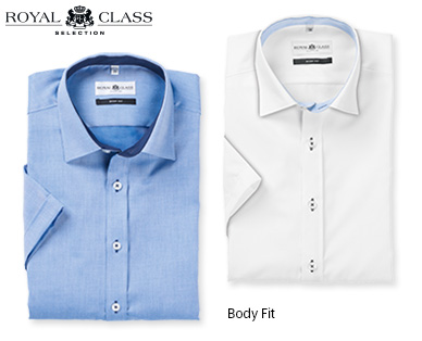 ROYAL CLASS SELECTION Hemd, 1/2-Arm, Modern Fit oder Body Fit