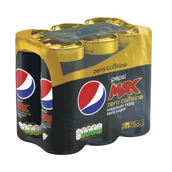 Pepsi Max Zero Caffeine, 6er-Packung