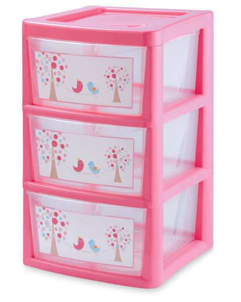 Bird and Tree 3-Drawer Tower