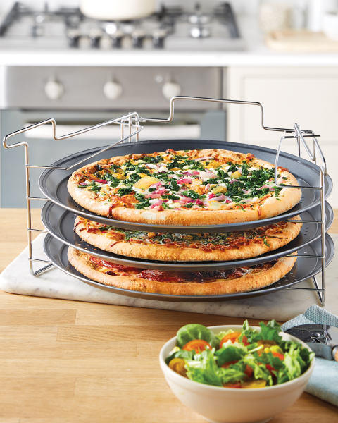 3 Tier Pizza Trays with Stand