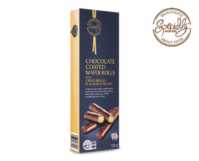 Chocolate Coated Wafer Rolls 125g