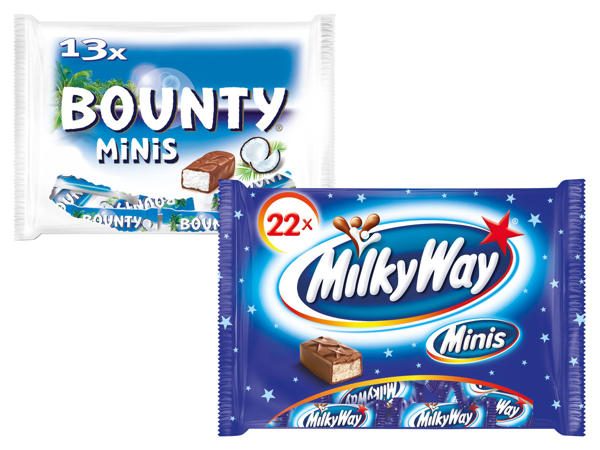 MilkyWay, Bounty, Mars oder Twix-Minis