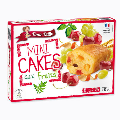 12 Mini cakes aux fruits