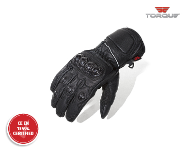 Carbon Knuckle Leather Motorcycle Gloves