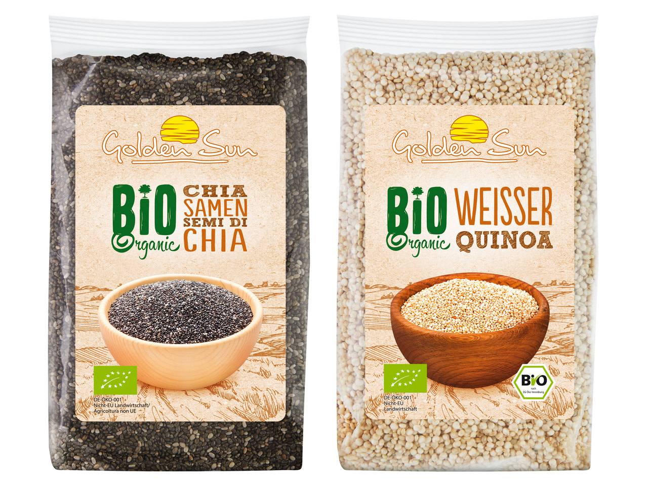 GOLDEN SUN Bio-Quinoa/Chia-Samen