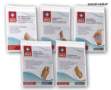 Bandages médicaux pour les pieds ACTIVE MED