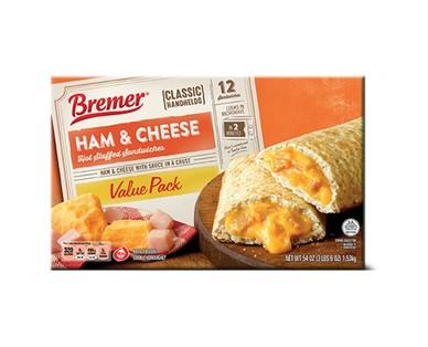 Bremer Ham & Cheese or Pepperoni Stuffed Sandwich Value Pack