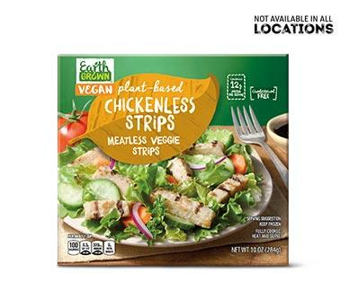 Earth Grown 
 Meatless Beef Crumbles or Chicken Strips