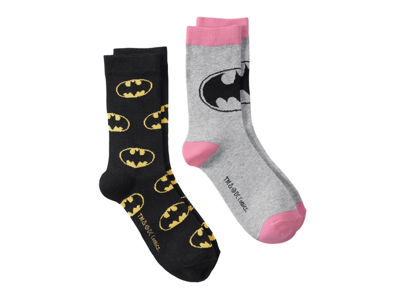 Ladies' Socks "Hello Kitty, Batman, Snoopy", 2 pairs