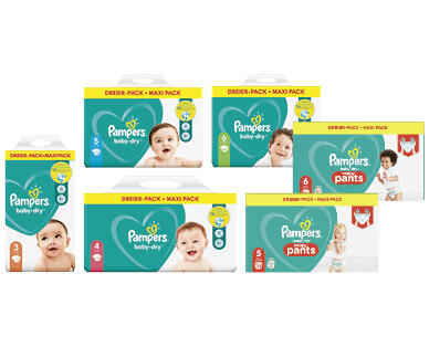 PAMPERS(R) 
 BABY DRY WINDELN/PANTS MAXI PACK