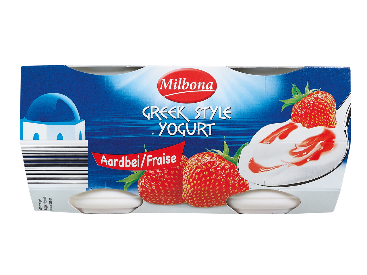Joghurt nach griechischer Art Erdbeere