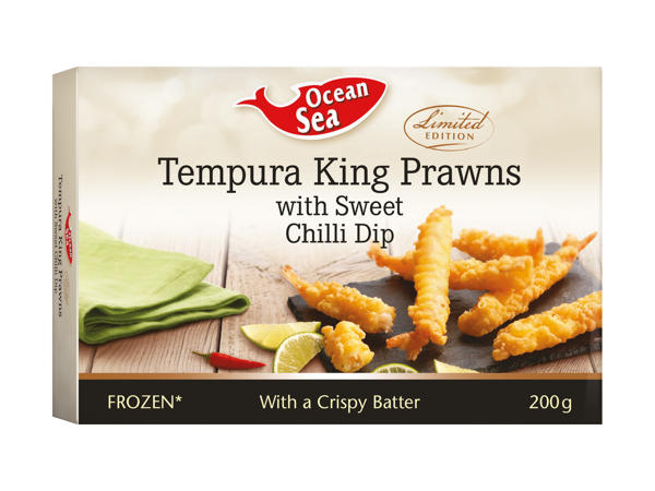 Tempura Prawns with Chilli Dip
