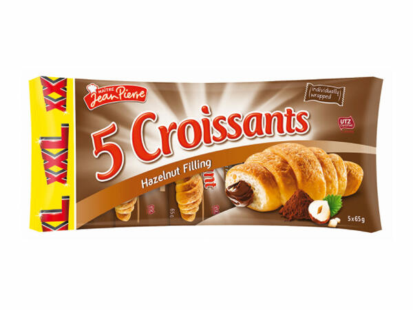 Croissante cu cremă de alune și cacao