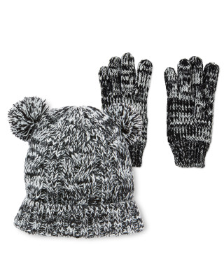 3-6 Lily & Dan Unicorn Hat & Gloves