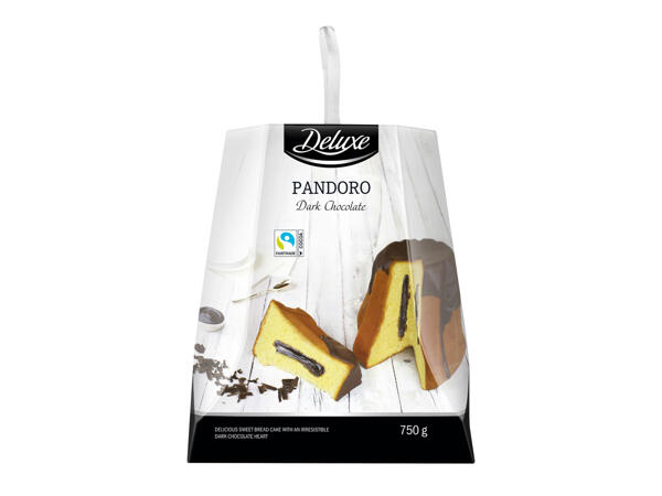 Filled Pandoro and Coated with Chocolate