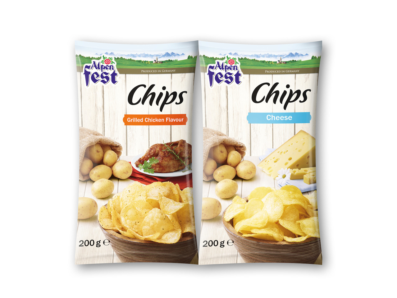 Chips eller brezel snacks