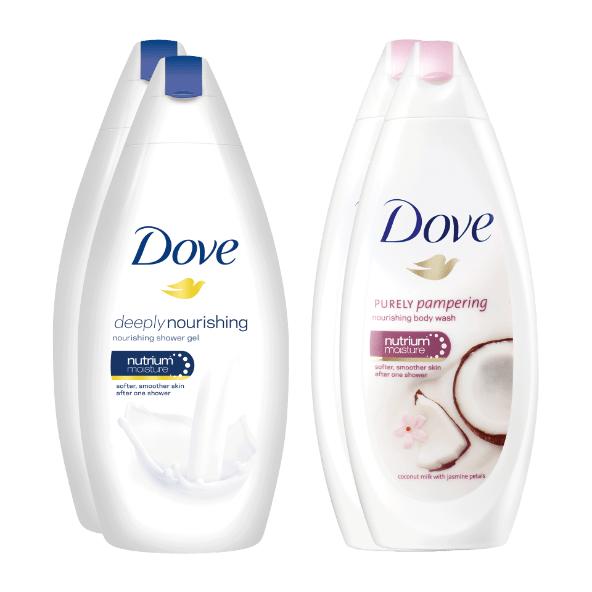 Dove shower 2-pack