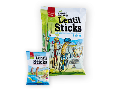 Lentil Sticks bio NATURAL CRUNCHY