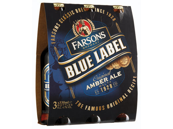 Blue Label Amber Ale Beer